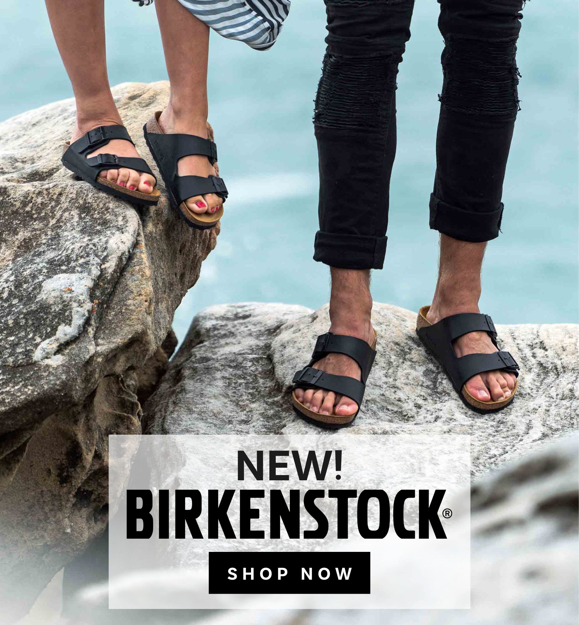 new Birkenstock Arizona Black Sandals Womens and Mens