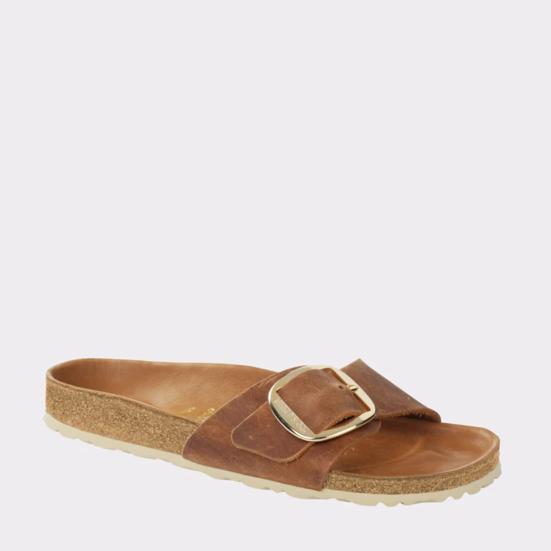 BIRKENSTOCK MADRID BIG BUCKLE COGNAC OILED LEATHER NARROW Online by BIRKENSTOCK Just Walking